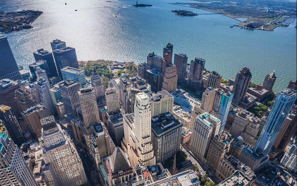 View with NY Harbor in the distance